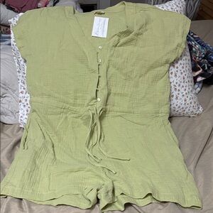 Hem & Thread Light Green Jumpsuit